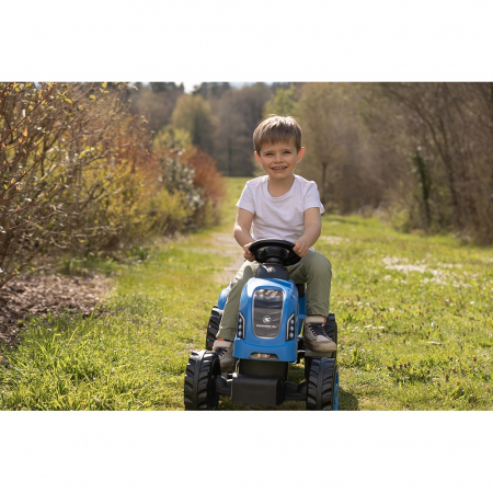 Smoby Farmer XL kék pedálos traktor utánfutóval [10]