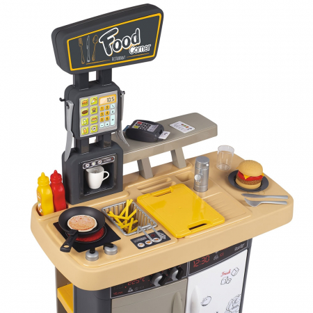 Smoby Food Corner fekete gyerek étterem [4]