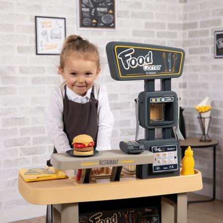 Smoby Food Corner fekete gyerek étterem [11]