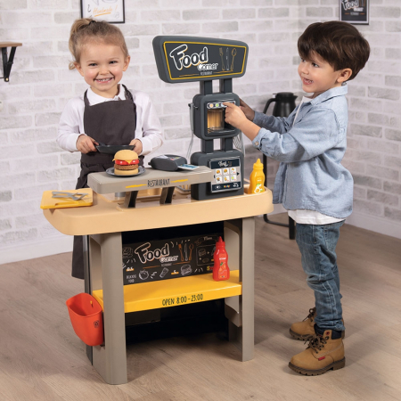 Smoby Food Corner fekete gyerek étterem [9]