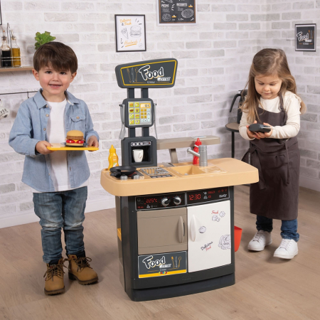 Smoby Food Corner fekete gyerek étterem [10]
