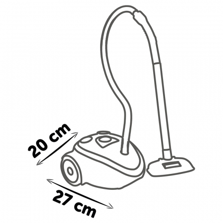Smoby játék porszívó fekete [3]