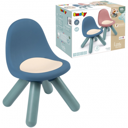 Smoby Little kék gyerek szék háttámlával [5]