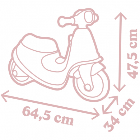 Smoby Scooter Ride-On piros roller [1]