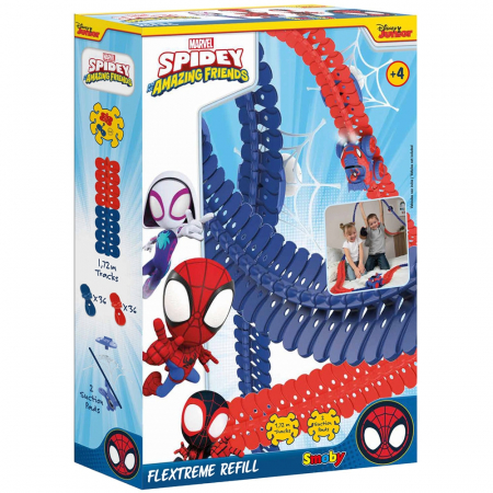 KISAUTÓK - JÁRMŰVEK - Smoby Spidey FleXtreme versenypálya kiegészítő szett