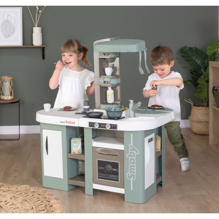 Smoby Tefal Studio XL Bubble kék játékkonyha kiegészítőkkel [3]