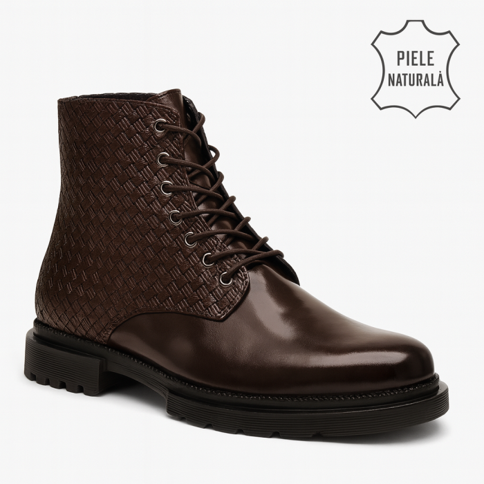 Pantofi din piele naturala Model 1002 [2]