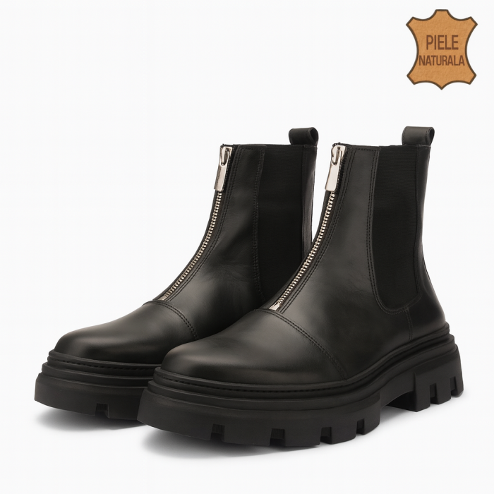 Pantofi din piele naturala Model BS3 [2]