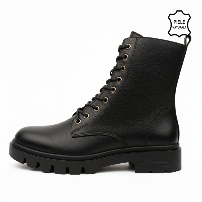 Pantofi din piele naturala Model MO13 [2]