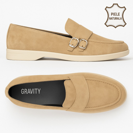 Pantofi din piele naturala intoarsa GB2 [3]
