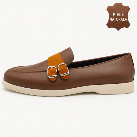 Toate Produsele - Pantofi din piele naturala Model GB2-Maro