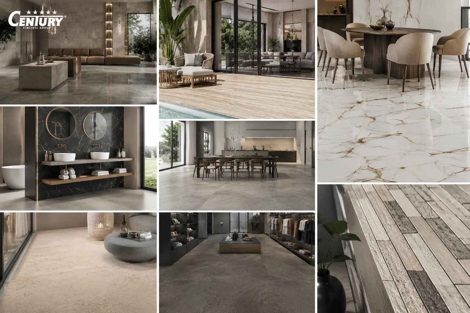 Century Ceramica: gresie porțelanată italiană pentru proiecte rezidențiale și comerciale