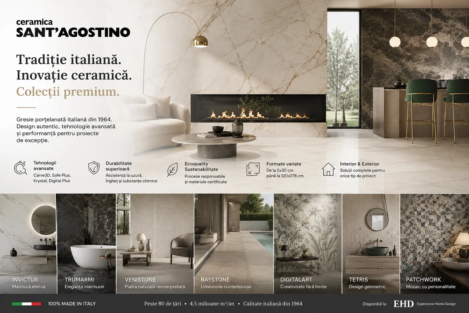 Ceramica Sant'Agostino: tradiție italiană, inovație ceramică și colecții premium