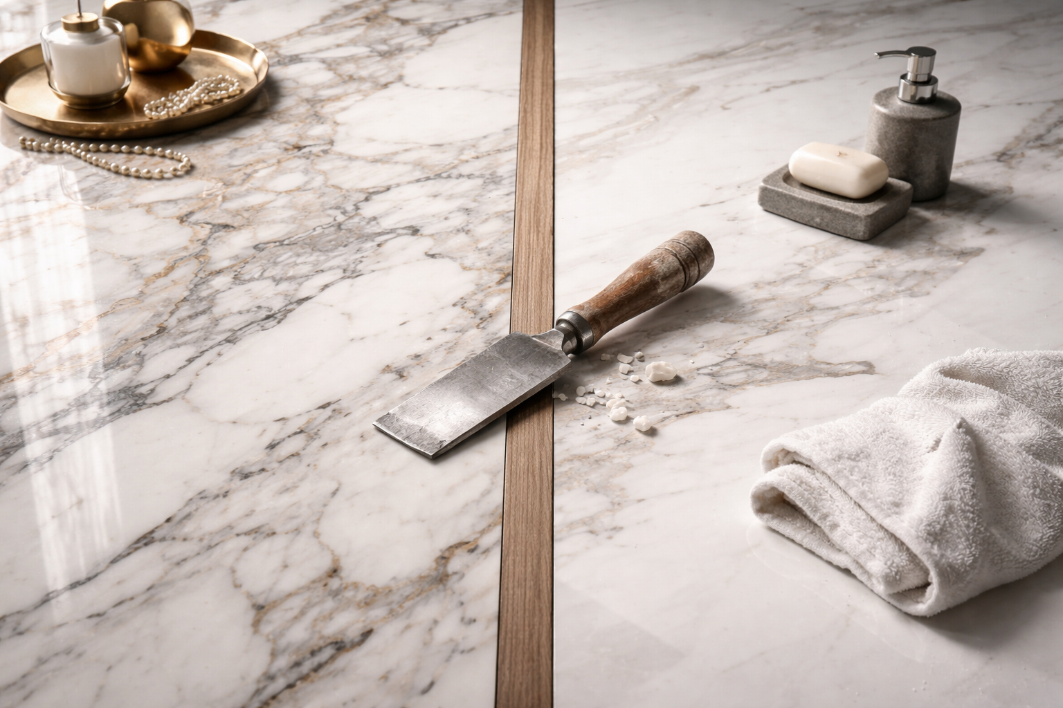 Gresie porțelanată vs marmură naturală – ce material este mai potrivit pentru amenajările moderne?