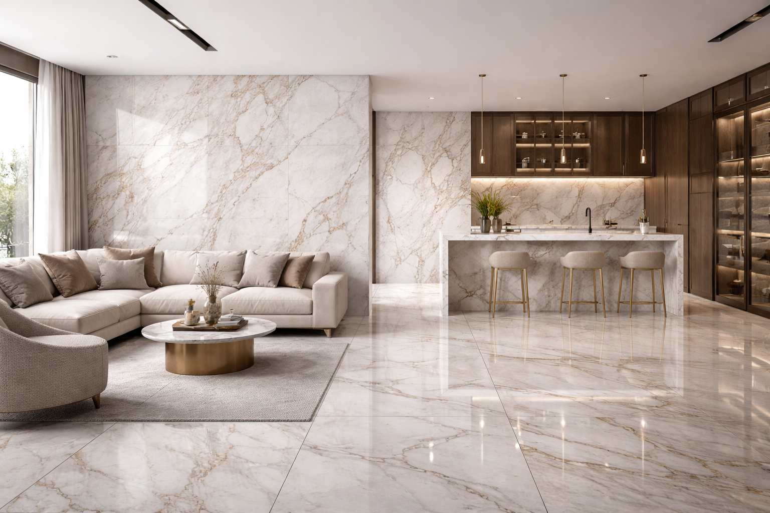 De ce maxi-plăcile ceramice au cucerit designul de interior