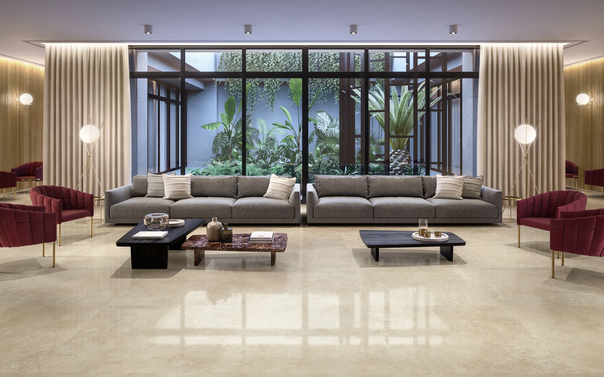Appia Cross Cut Beige 60x120 Lucios 10 mm [6]