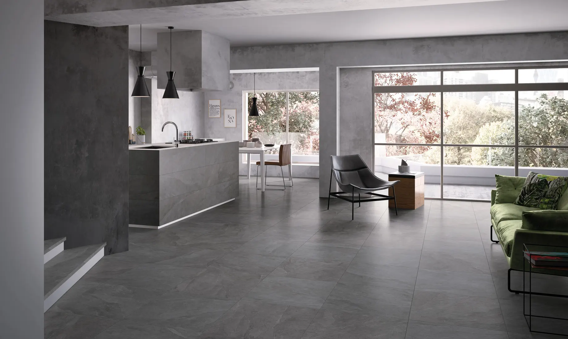 Ecostone Dark Stone 60x60 Natural 9.5 mm [4]