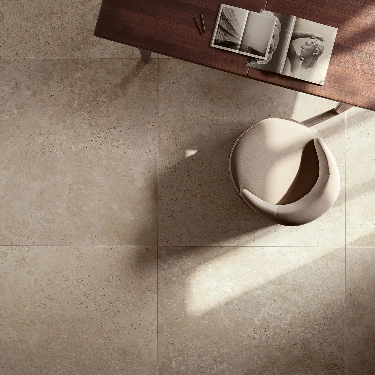 Grande In Falda Travertino Navona 120x120 Natural 9.5 mm [3]