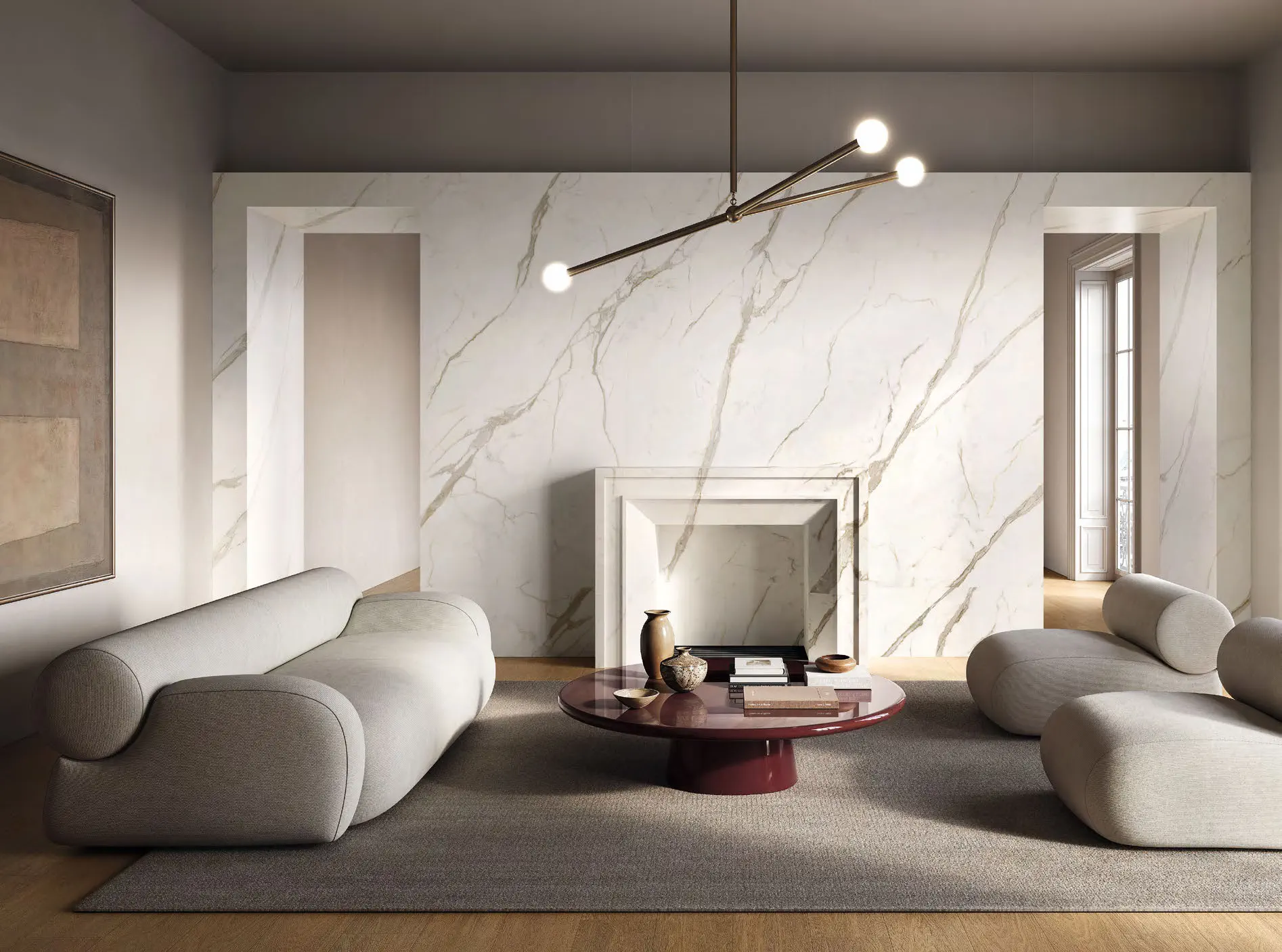 Marble Touch Calacatta Extra Lappato 120x280 Lappato 6 mm [8]