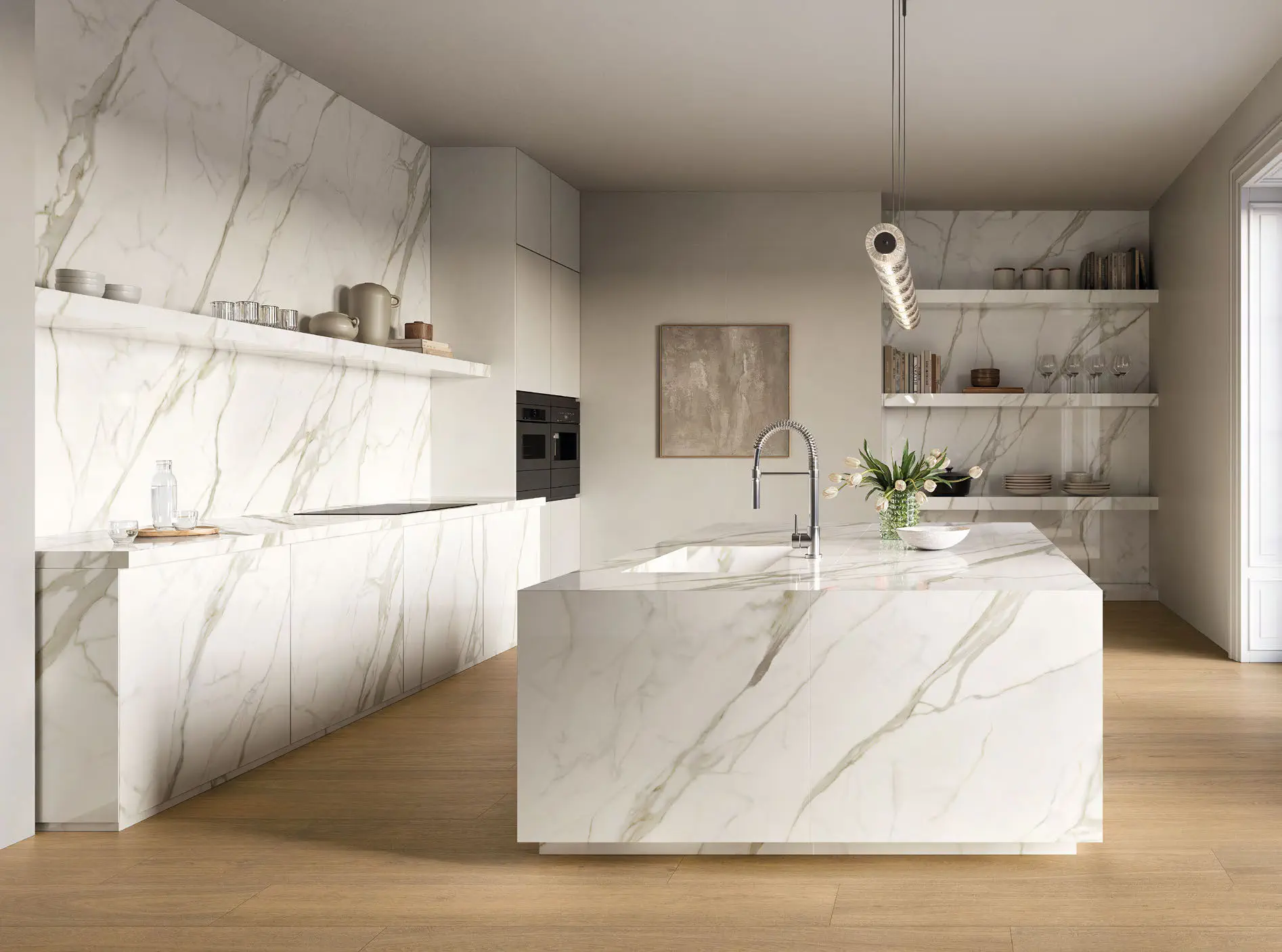 Marble Touch Calacatta Extra Lappato 120x280 Lappato 6 mm [9]