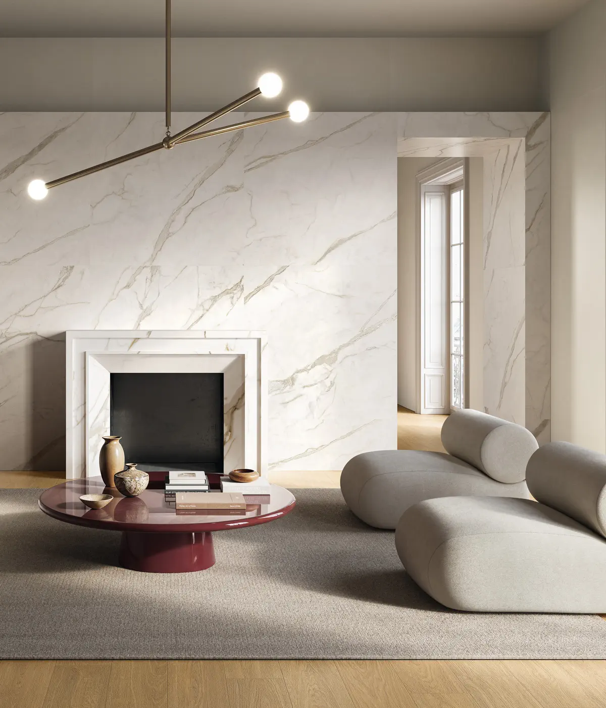 Marble Touch Calacatta Top Lappato 60x120 Lappato 9 mm [5]
