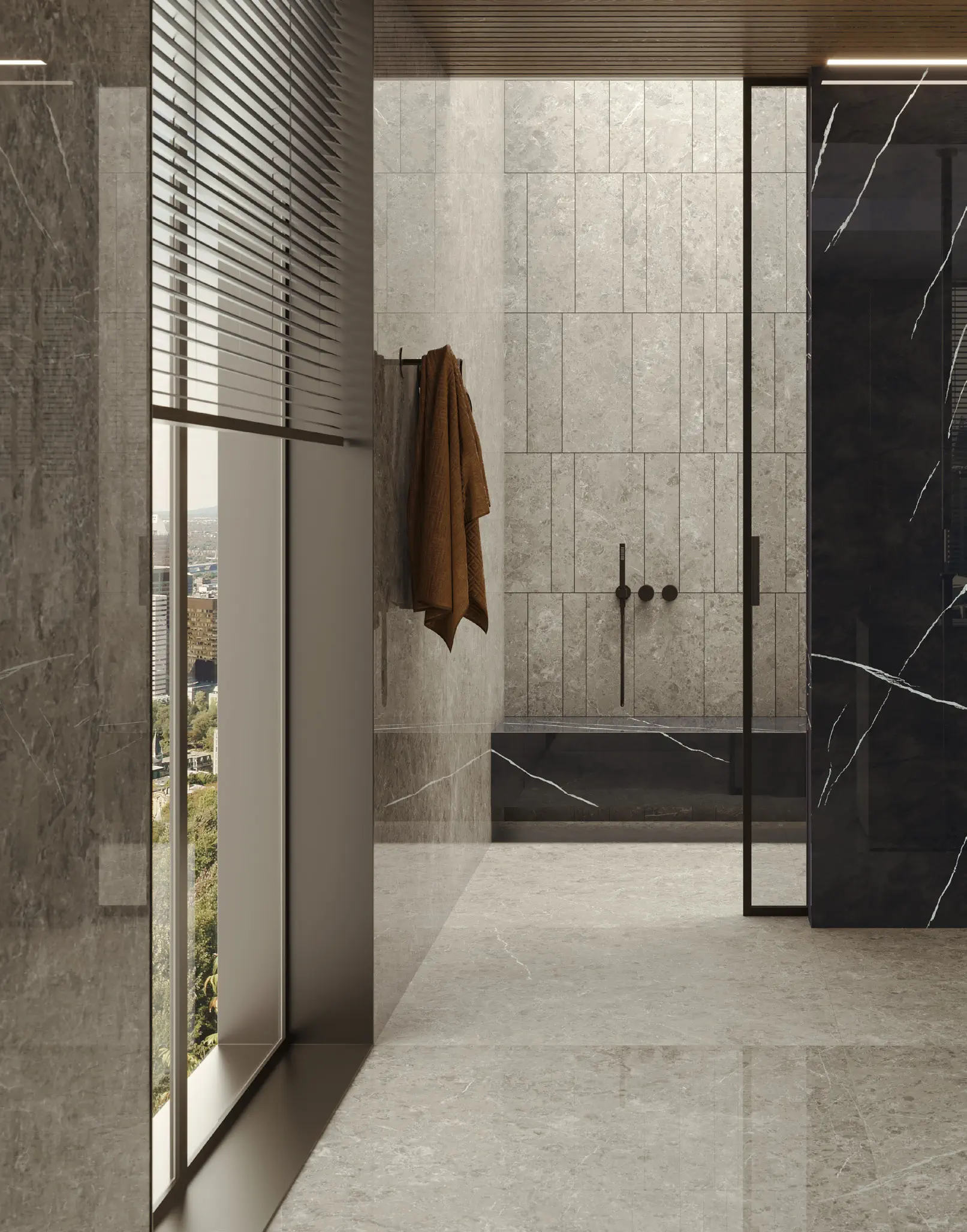 Marvel Meraviglia Grigio Elegante Hammered Outdoor Sensitech 60x120 Antiderapant 20 mm [20]