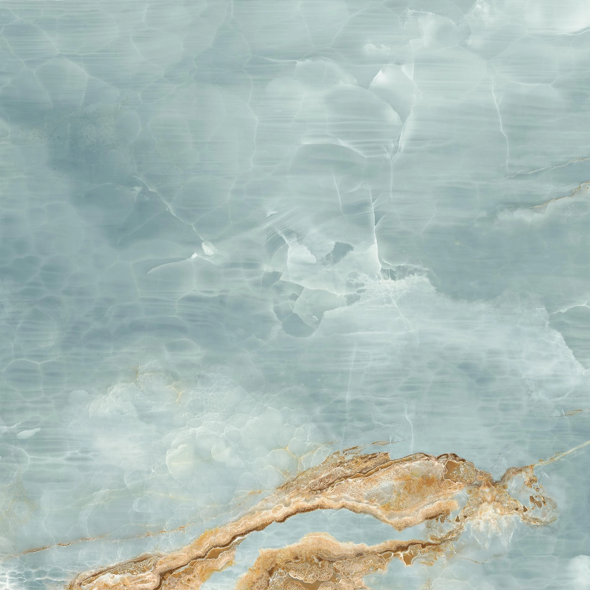 ONYX AQUA BLUE GOLD 120X120 Lappato 6.5 mm [5]