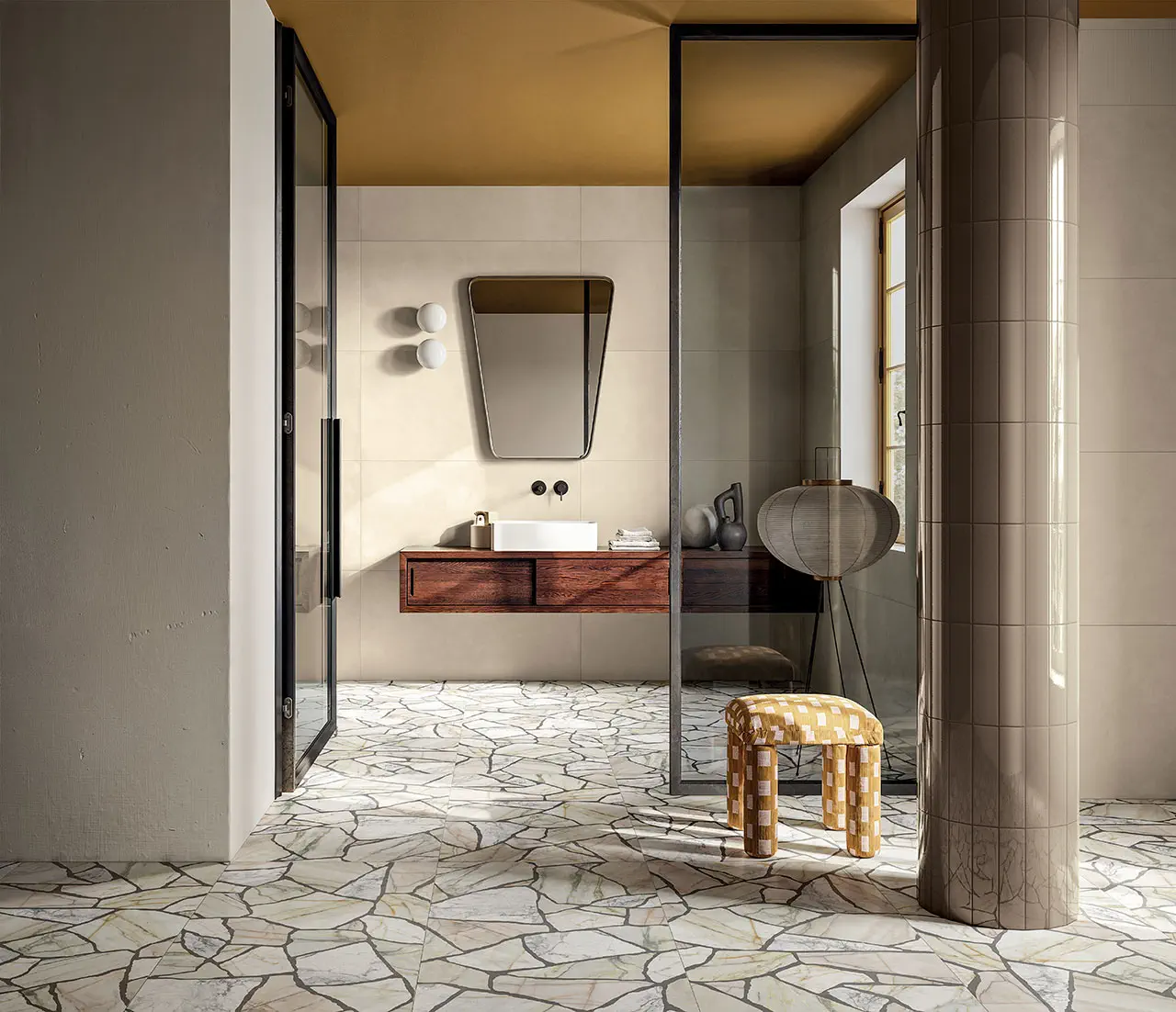 PALAZZO Bianco Camouflage 60x120 Satinat 9.5 mm [10]