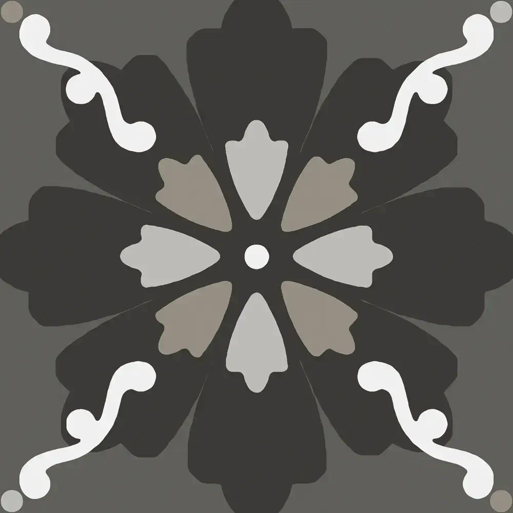 Patchwork Black&White Mix 20x20 Natural 9mm [9]