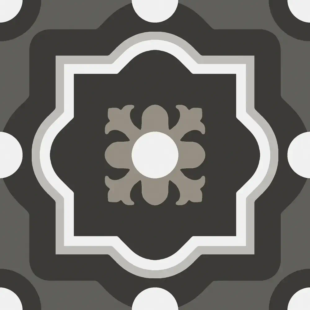 Patchwork Black&White Mix 20x20 Natural 9mm [4]
