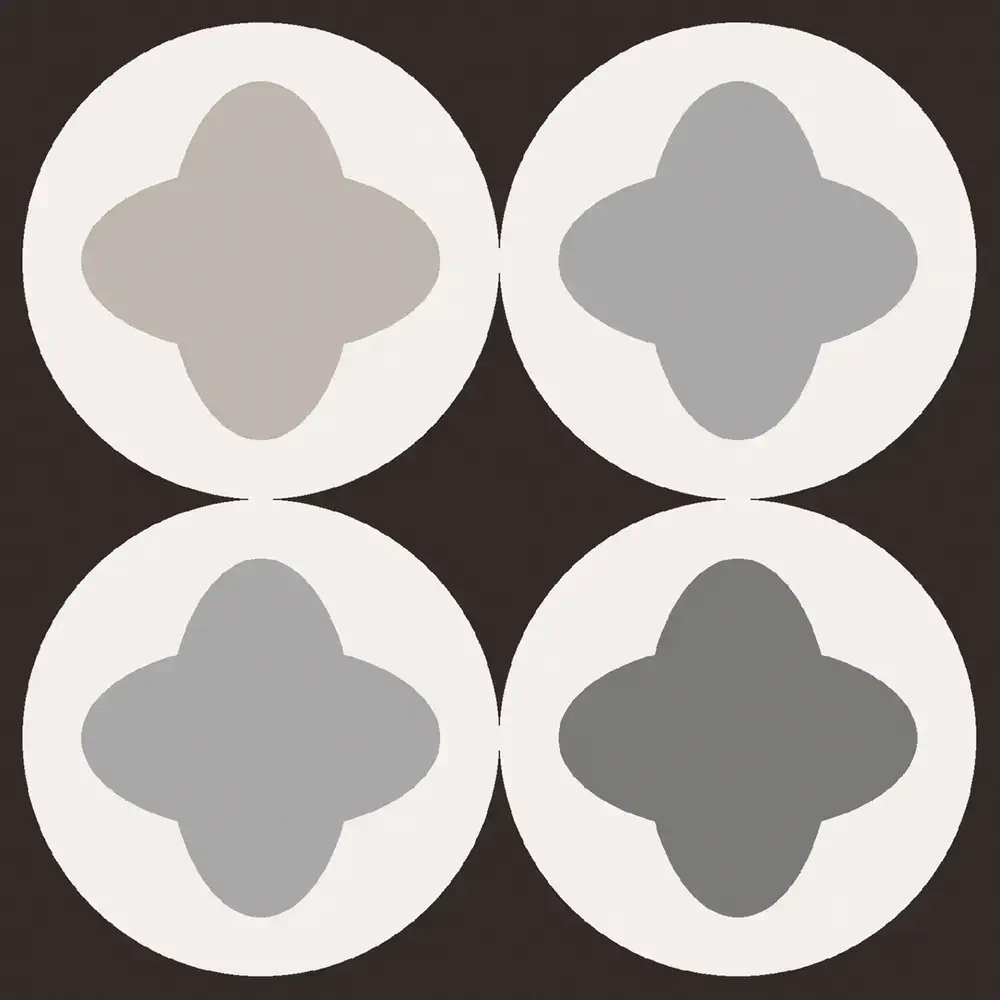 Patchwork Black&White Mix 20x20 Natural 9mm [7]