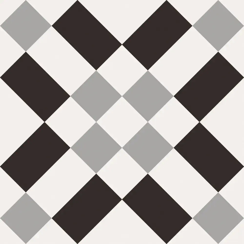 Patchwork Black&White Mix 20x20 Natural 9mm [2]