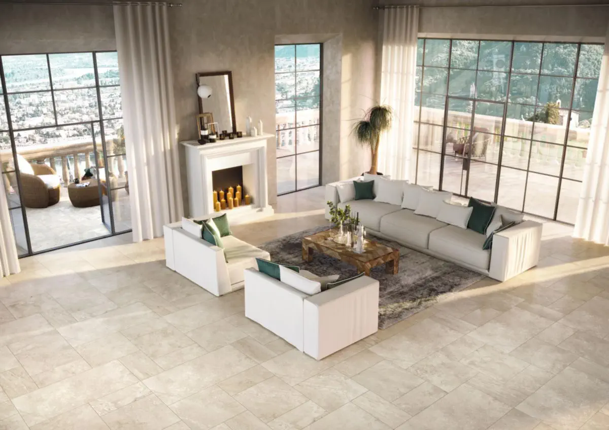 Tradition Travertin Beige 120x120 Lappato 9 mm [7]