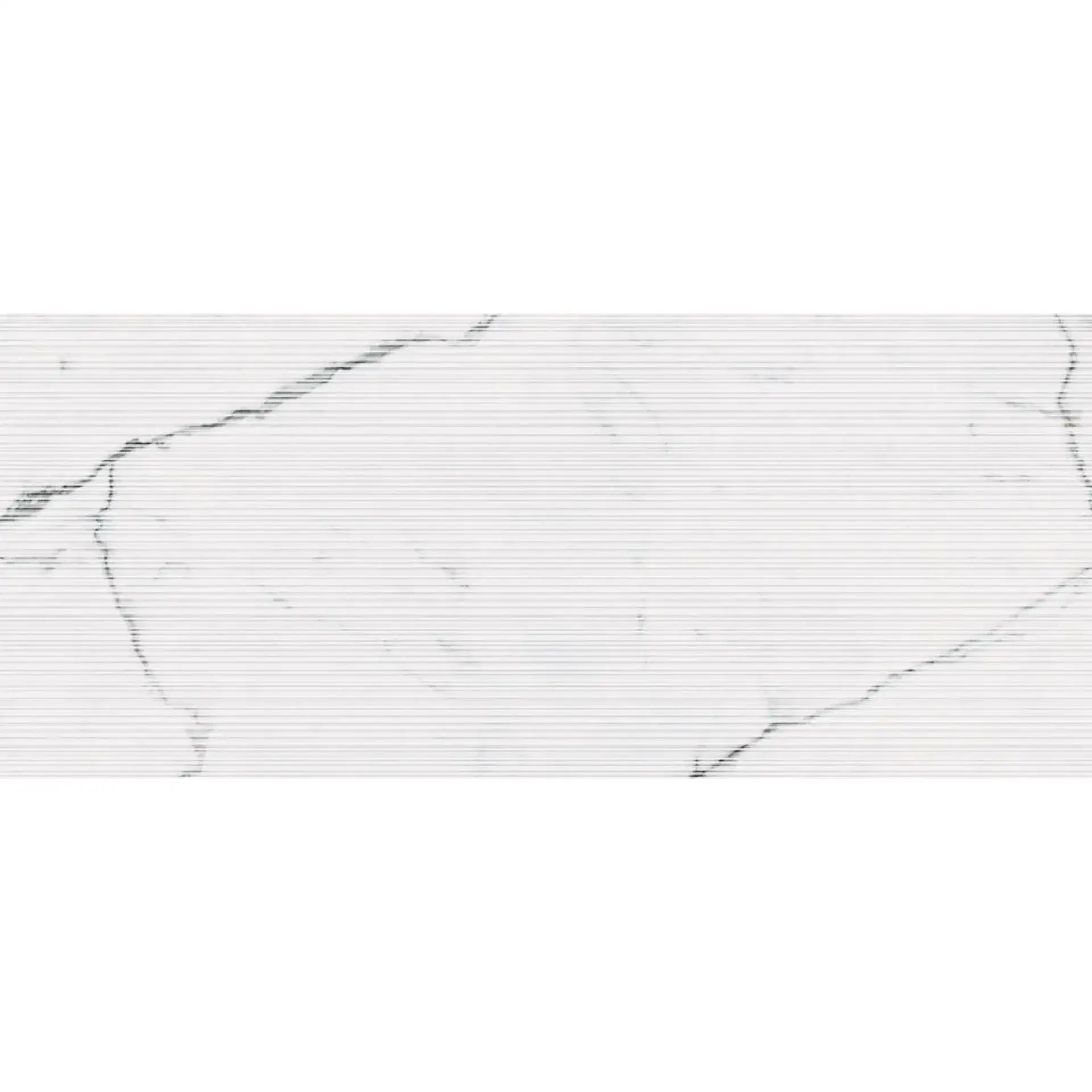 Caesar - Marble Inspiration - Anima Futura Majestic White 60x120 Stripes 9 mm