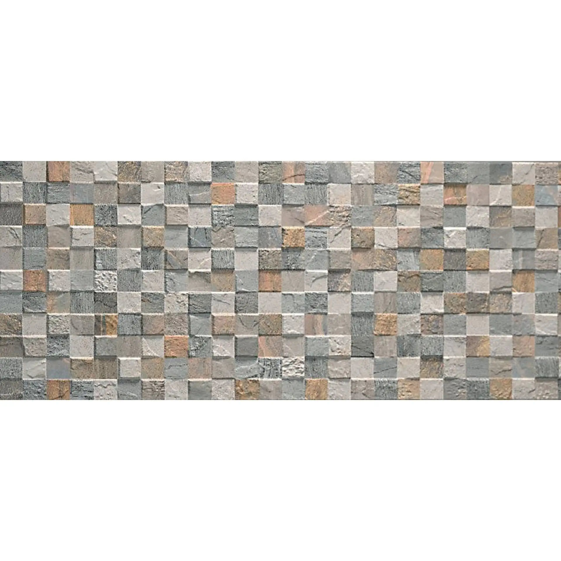 Placi ceramice - Lithos Mosaico Grey 3D 32x80.5 Texturat