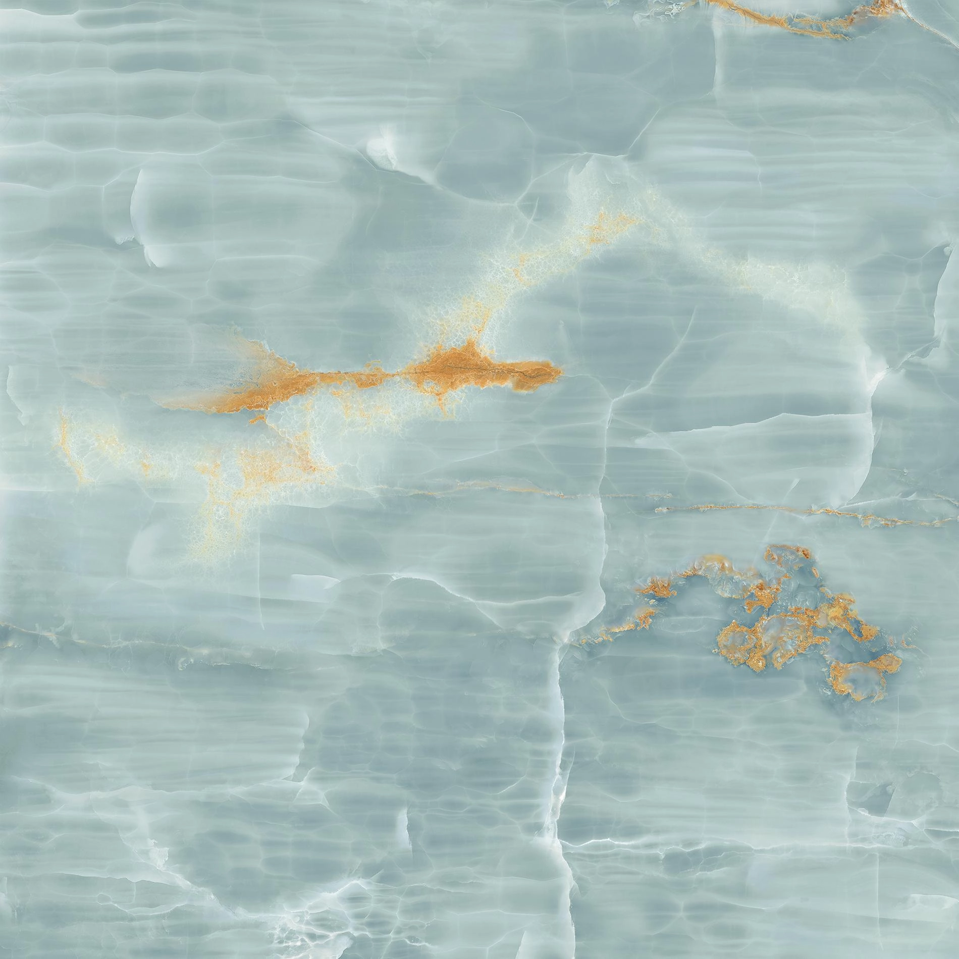 Placi ceramice - ONYX AQUA BLUE GOLD 120X120 Lappato 6.5 mm