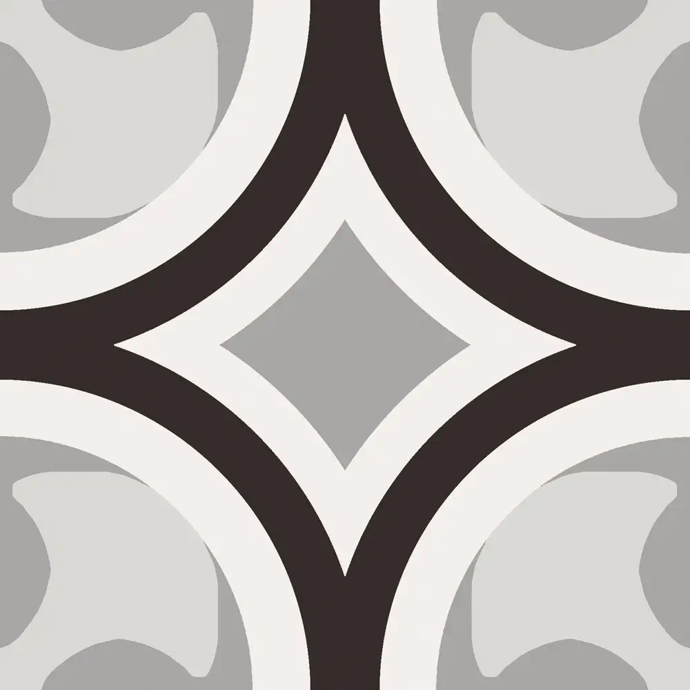 Sant'Agostino - Patchwork - Patchwork Black&White 01 20x20 Natural 9mm
