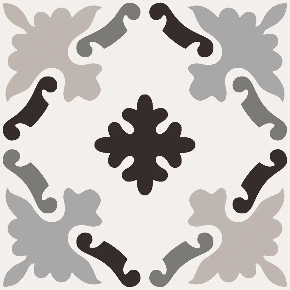 Sant'Agostino - Patchwork - Patchwork Black&White 03 20x20 Natural 9mm