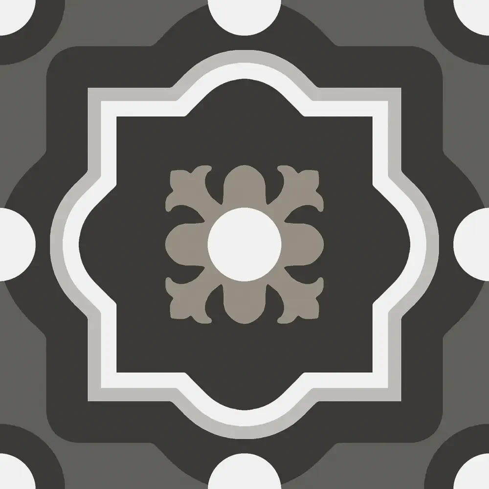 Sant'Agostino - Patchwork - Patchwork Black&White 04 20x20 Natural 9mm