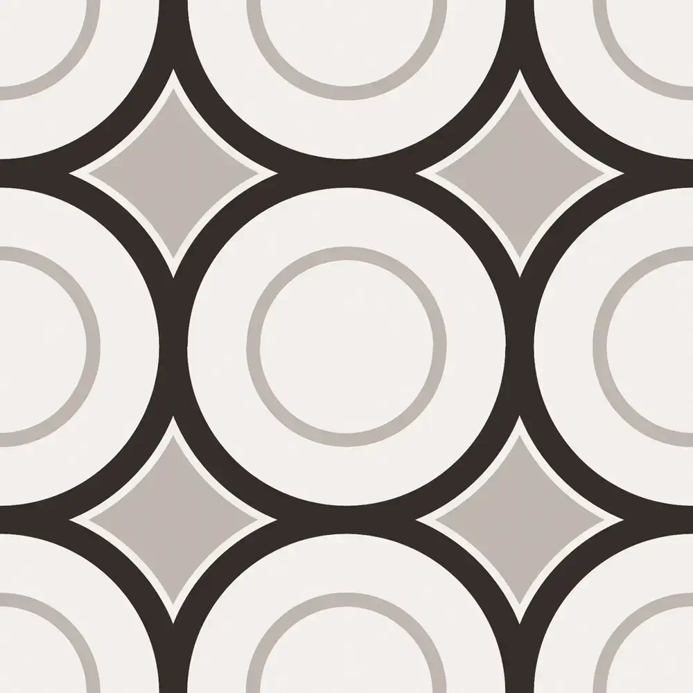 Sant'Agostino - Patchwork - Patchwork Black&White 05 20x20 Natural 9mm