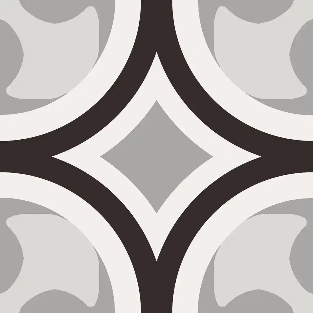 Sant'Agostino - Patchwork - Patchwork Black&White Mix 20x20 Natural 9mm