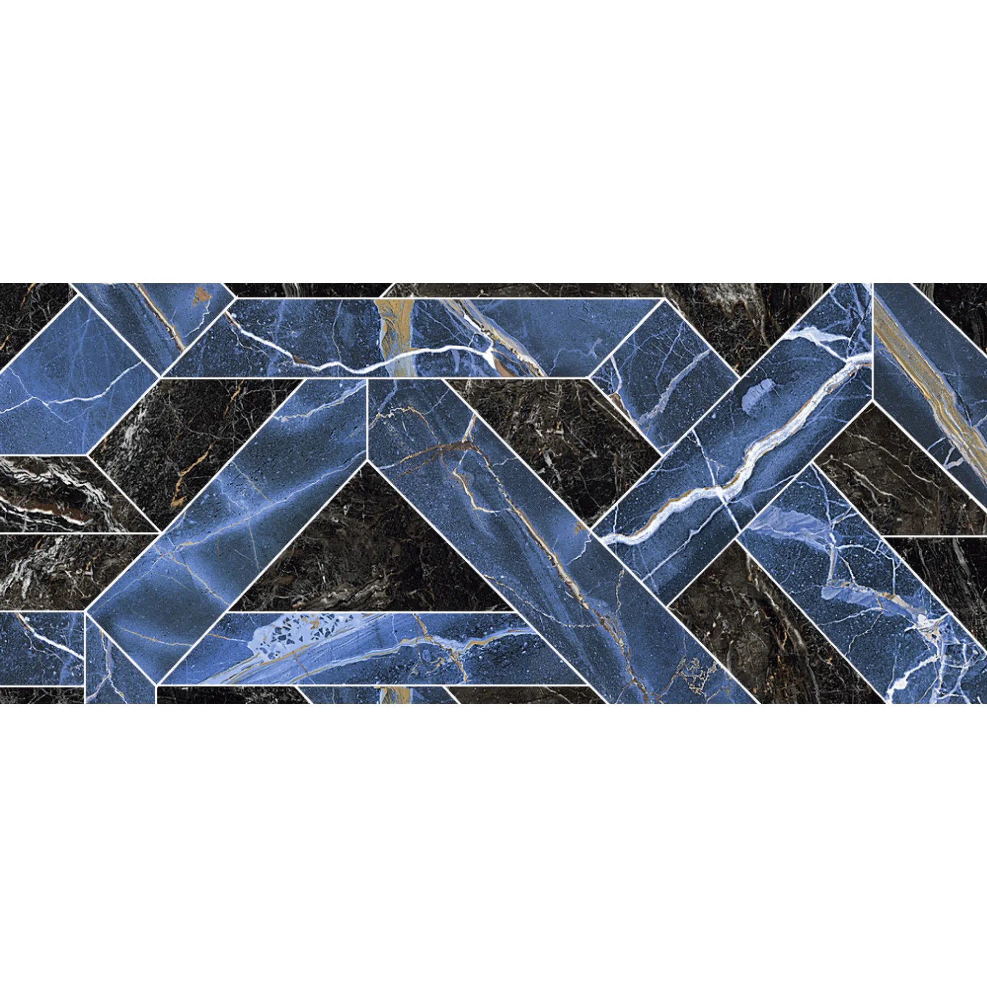 Naxos - Rhapsody - Rhapsody Outline Blue Decor 60x120 Lucios 7 mm