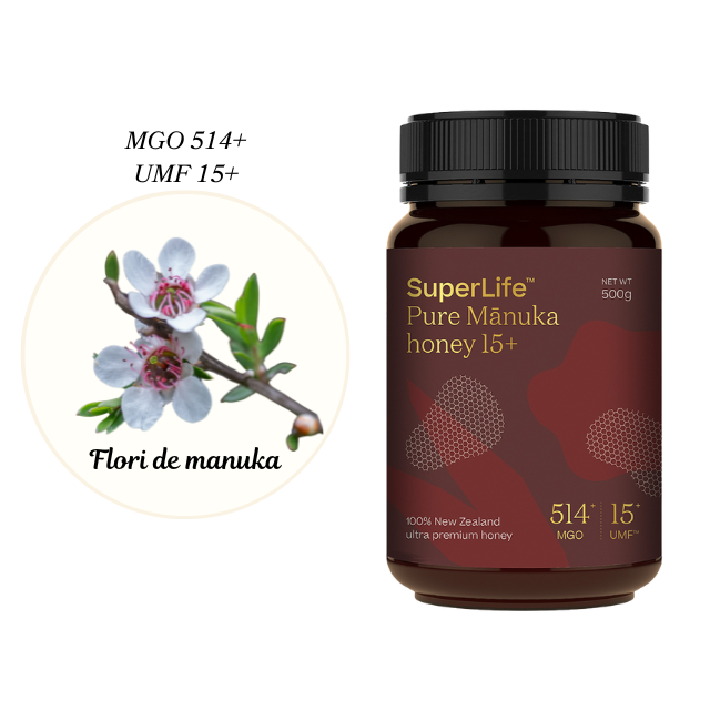 Miere de manuka superlife umf 15+ | mgo 514+ - 500g - Manuka [3]