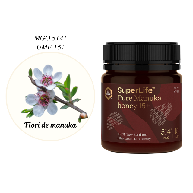 Miere de manuka superlife umf 15+ | mgo 514+ - 250g - Manuka [3]