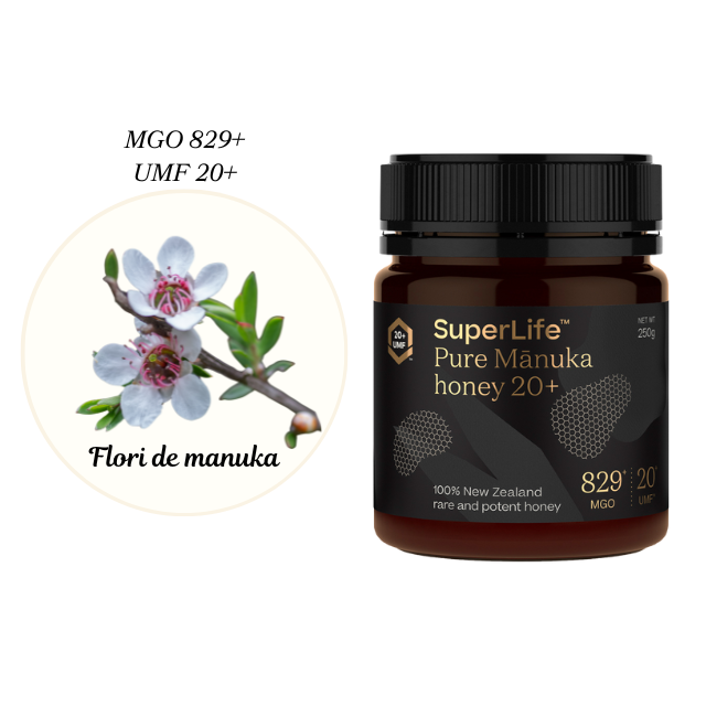 Miere de manuka superlife umf 20+ | mgo 829+ - 250g - Manuka [3]