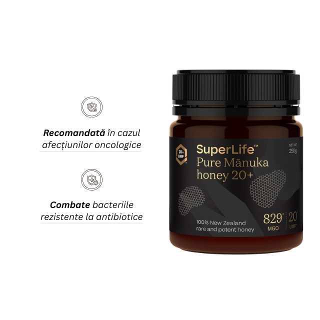 Miere de manuka superlife umf 20+ | mgo 829+ - 250g - Manuka [2]