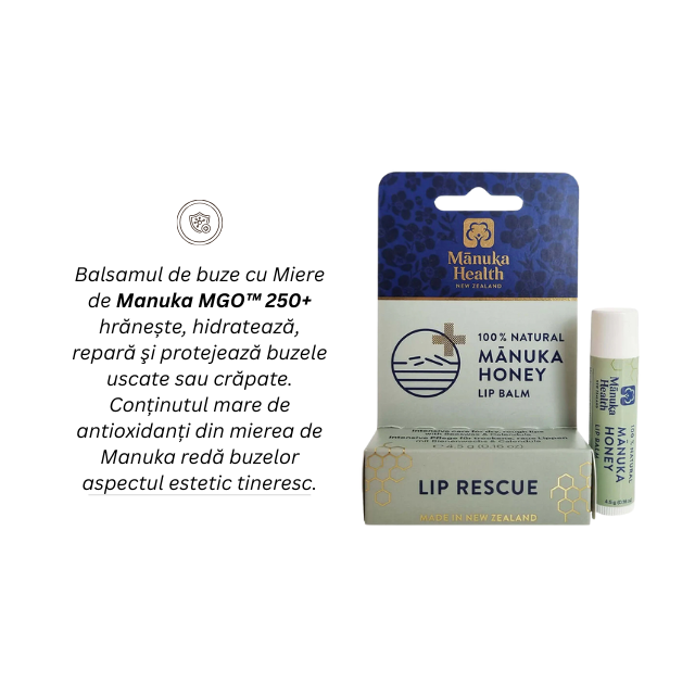 Balsam de buze cu miere de manuka mgo™ 250+ - 4.5g - Manuka [2]