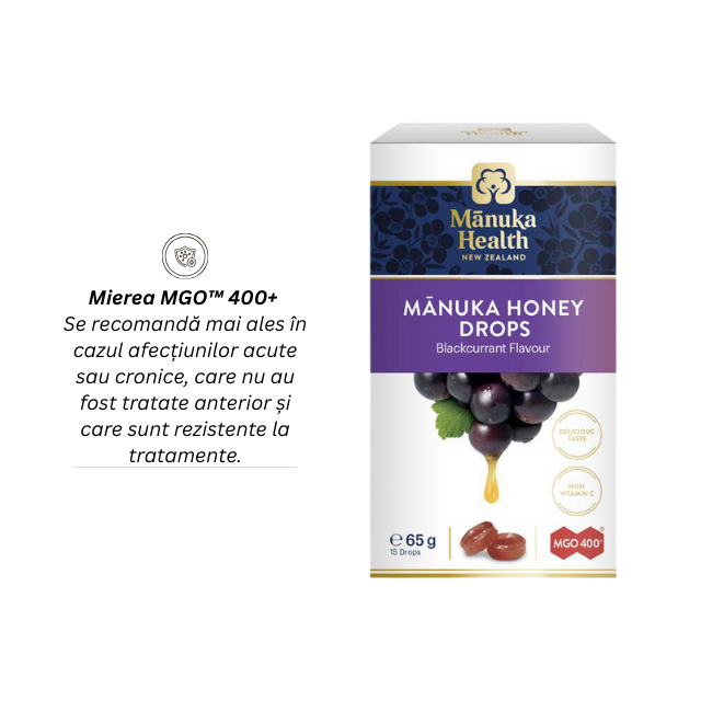 Bomboane cu miere de manuka mgo™ 400+ și coacăze - 65g - Manuka [2]