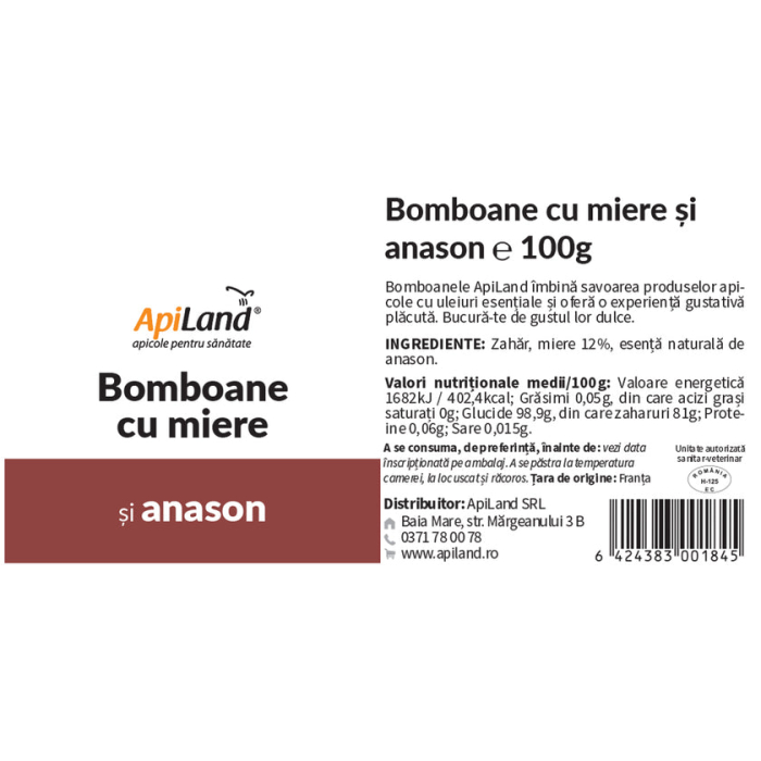 Bomboane cu miere și anason - 100g - Apiland [3]