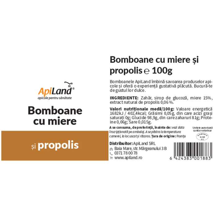 Bomboane cu miere și propolis - 100g - Apiland [4]